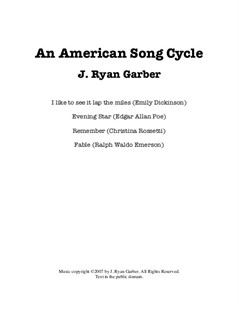 An American Song Cycle